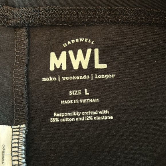 Women’s Madewell Black Leggings -Size Large - Picture 7 of 11
